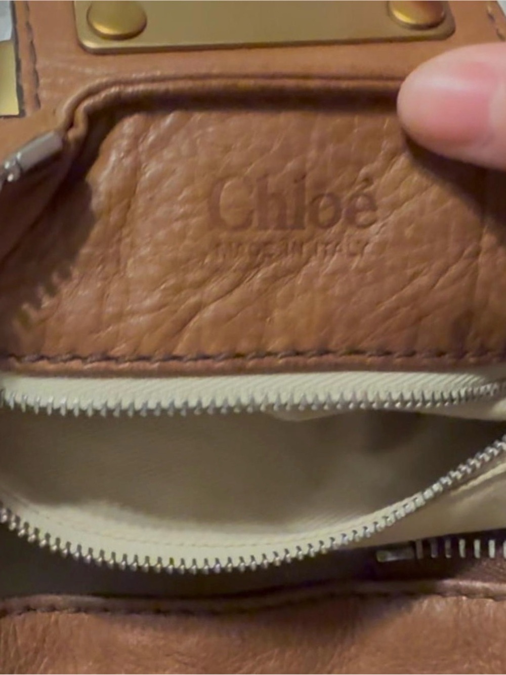 Chloe Brown Leather Paddington Satchel with Gold Hardware - Picture 5 of 13